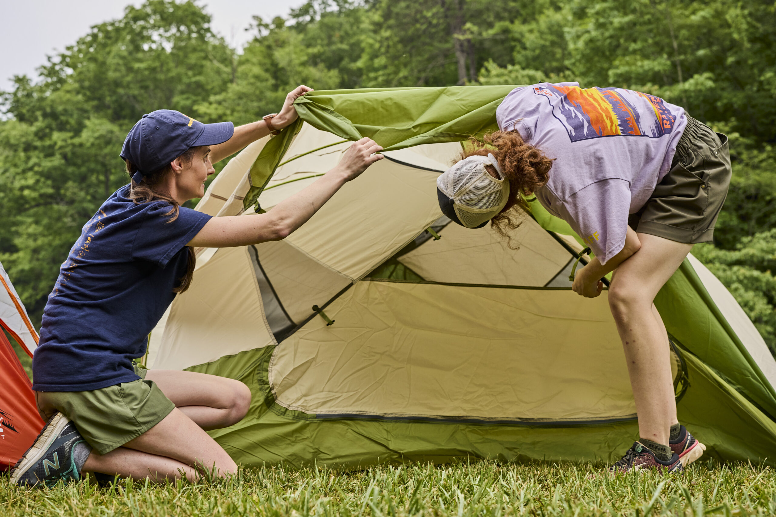 Scouts BSA photo 2024 - Camping / Setting up camp - rainfly